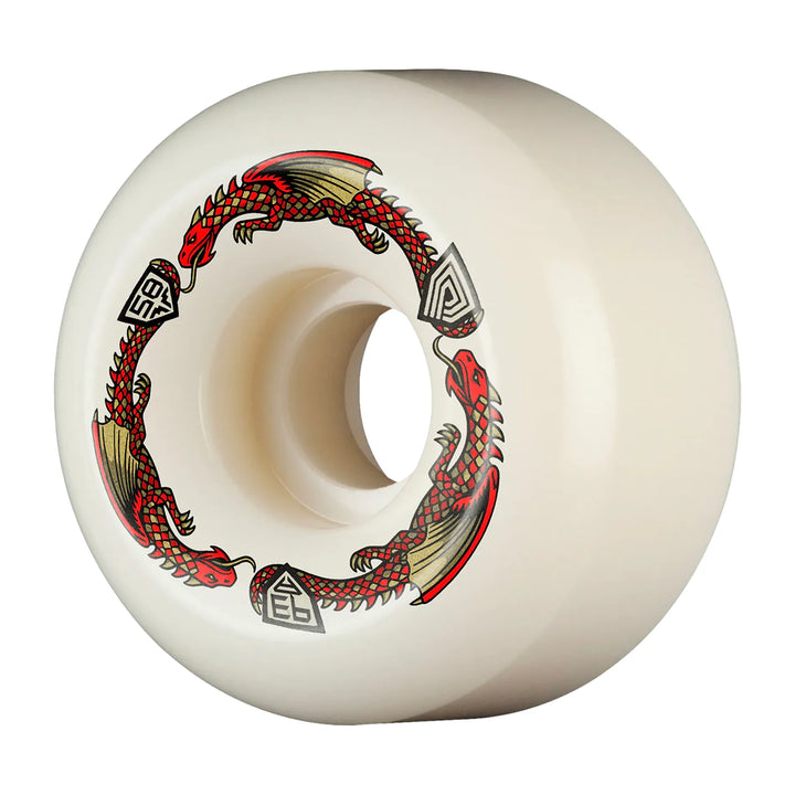 POWELL PERALTA Rat Bone II Wheels 93A 33W - White - 58mm