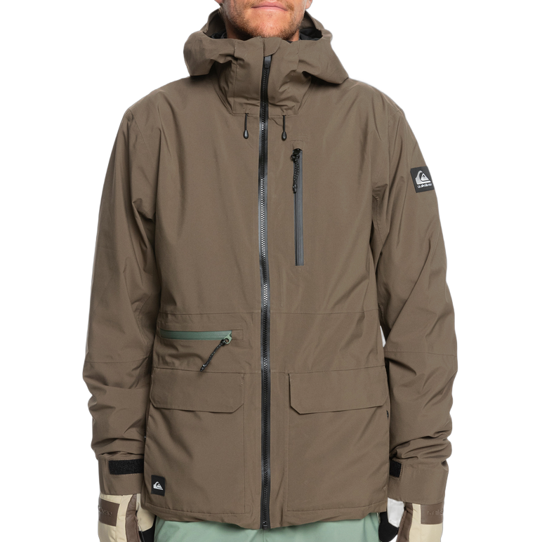 Quiksilver Quest Stretch 20K Jacket Mens - Canteen
