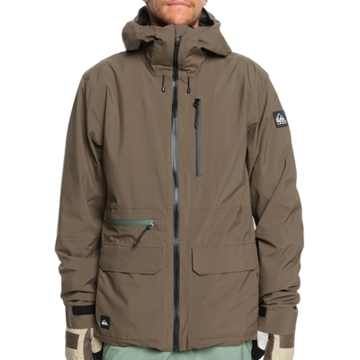 Quiksilver Quest Stretch 20K Jacket Mens - Canteen