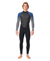 ONeill Reactor 3/2mm Back Zip Full Steamer Mens - Black/Navy/Grey