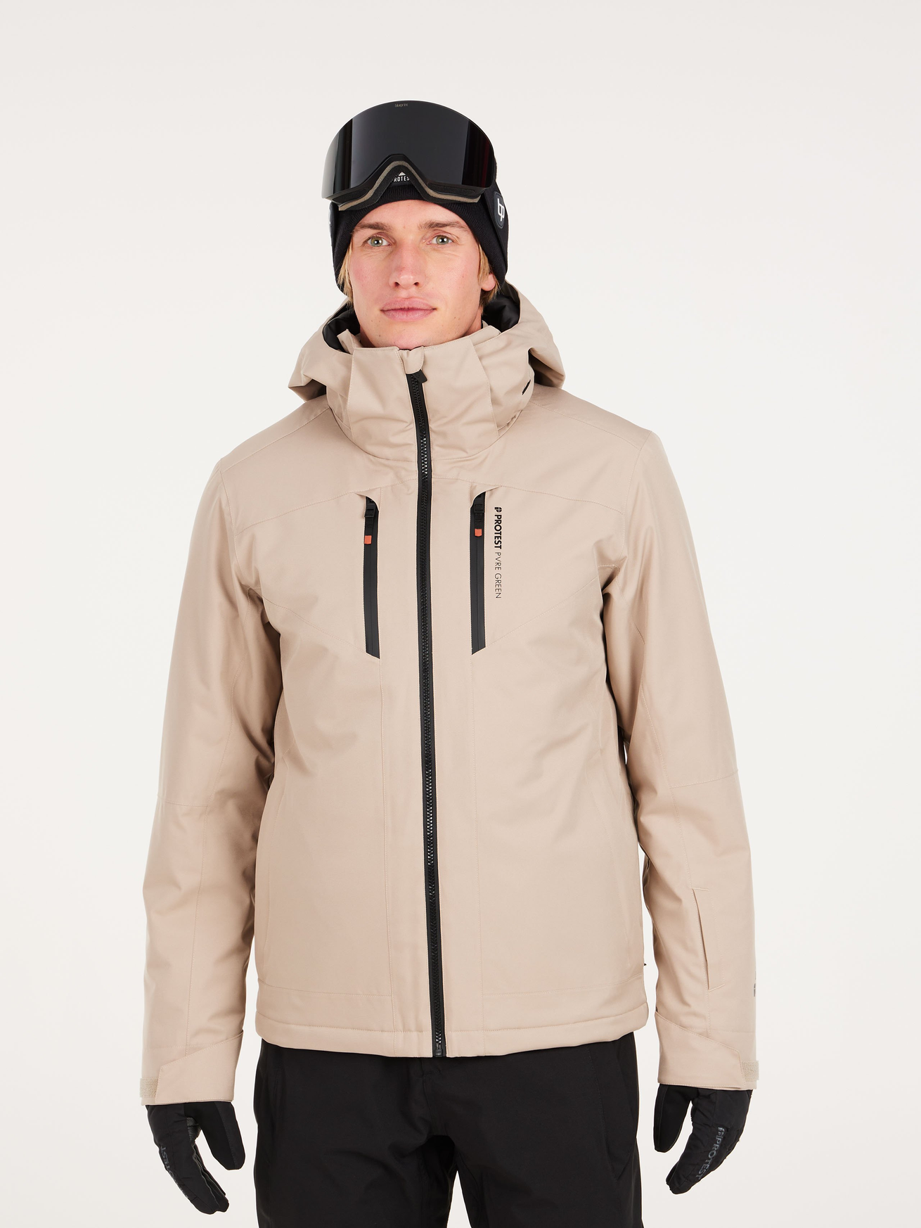 Protest Claydon Jacket Mens Bamboo Beige