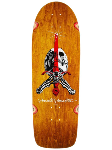 POWELL PERALTA reissue skateboard deck - Skull & Sword - Brown Stain