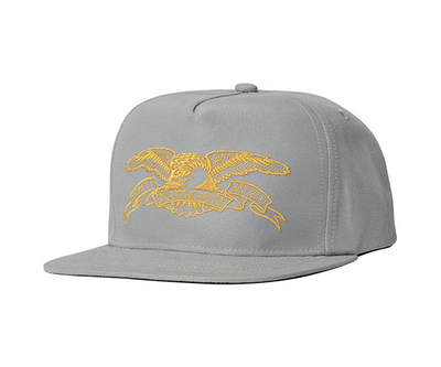 ANTIHERO Basic Eagle adjustable cap - Gunmetal/Gold