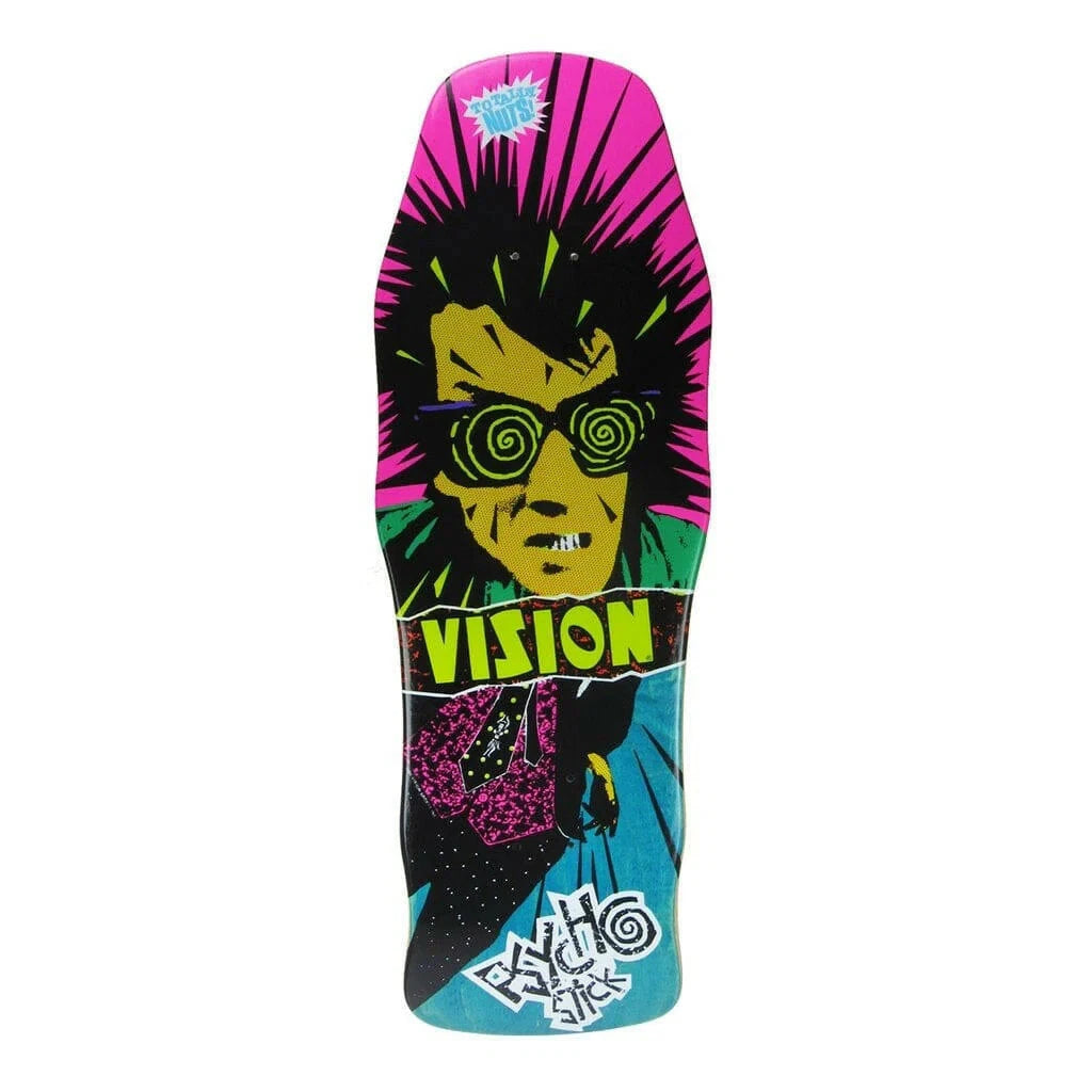 VISION Psycho Stick reissue skateboard deck - Turquoise Stain
