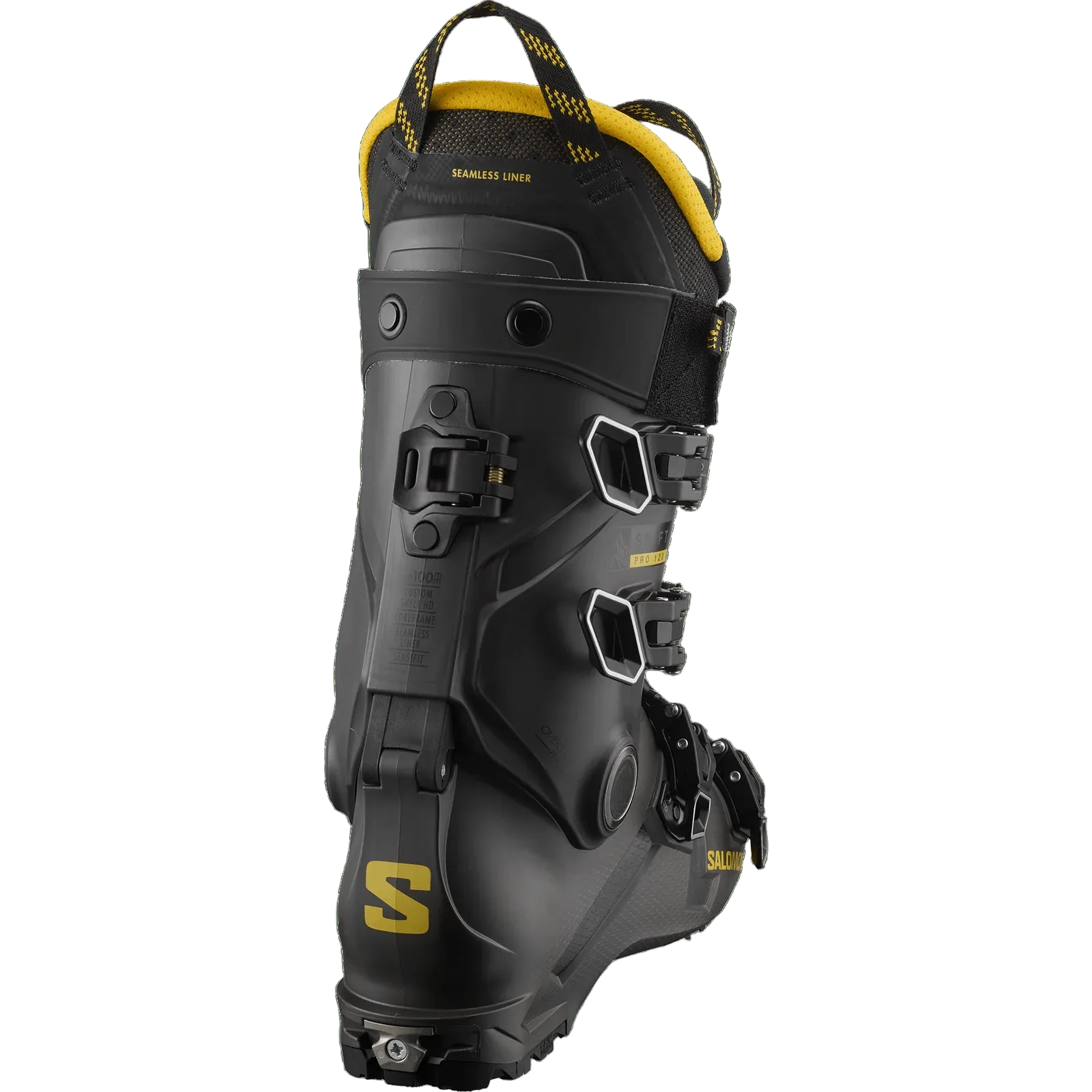 SALOMON Shift Pro Boa 120 AT ski boots - Mens - Black/Cool Grey/Shale Green