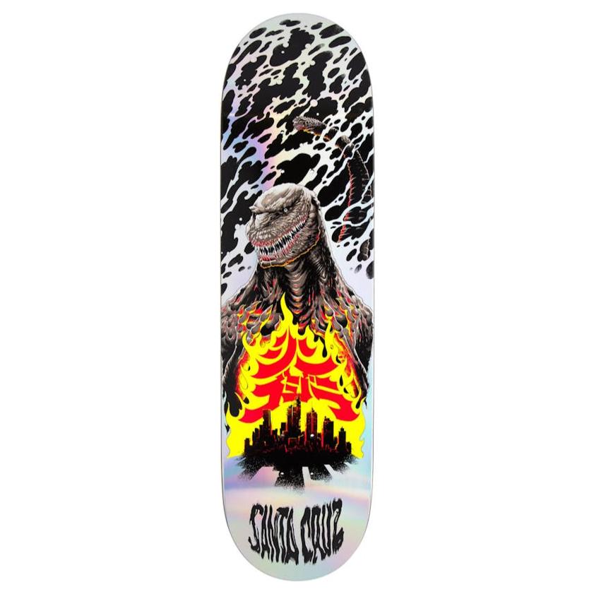 SANTA CRUZ x Godzilla skateboard deck - Knox Firepit - 8.5