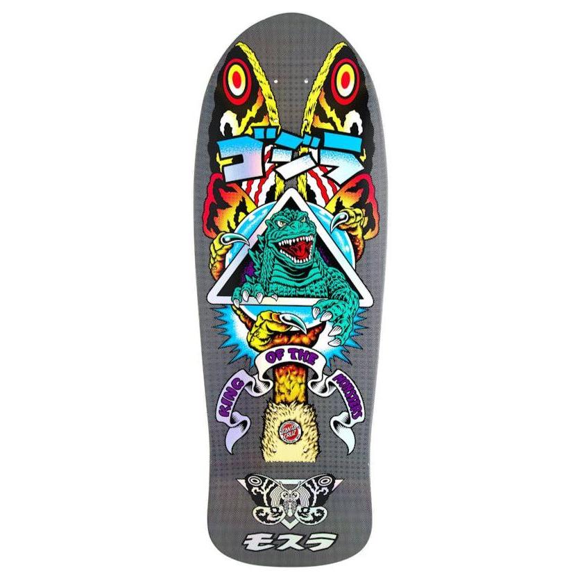 SANTA CRUZ x Godzilla skateboard deck - Mothra Natas - 10.538in