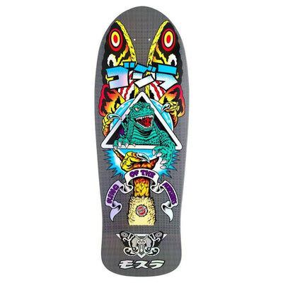 SANTA CRUZ x Godzilla skateboard deck - Mothra Natas - 10.538in