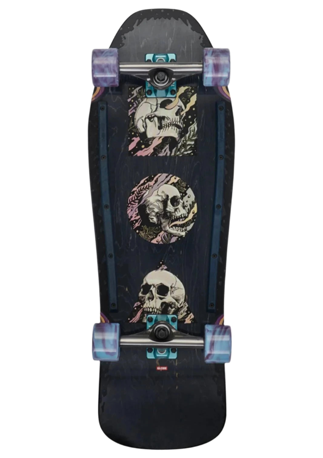 Globe Phantom Skateboard - Black Maple/Skull Stack