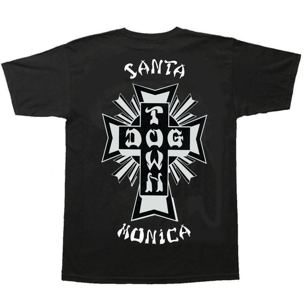 DOGTOWN Cross Logo Santa Monica tee - Black/White