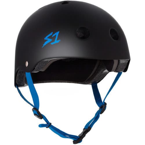 S-One Helmet Lifer Black Matte/CyanStraps