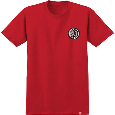 SPITFIRE Yin Yang Tee Mens - Red/Black/White