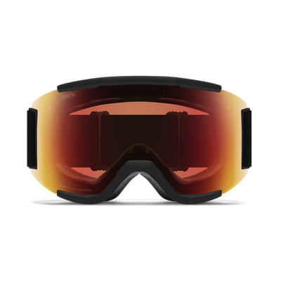 SMITH Squad S Low Bridge goggles - Black w/ Photochromic Pro Red Mirror