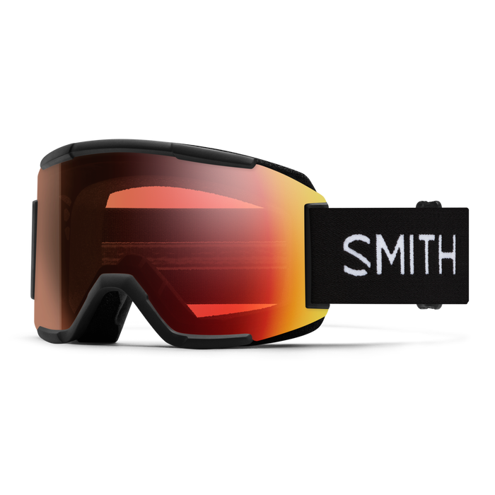 SMITH Squad S Low Bridge goggles - Black w/ Photochromic Pro Red Mirror
