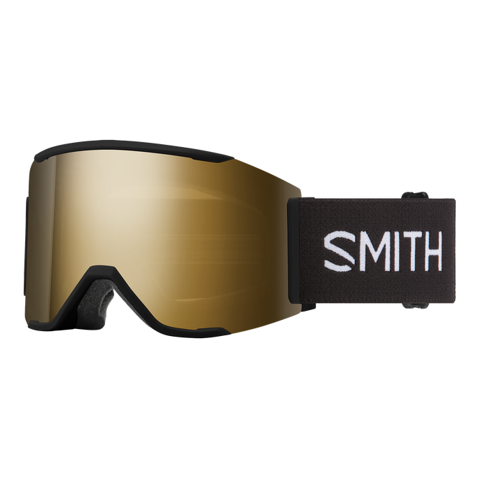 SMITH Squad Mag low bridge goggles - Black w/ Photochromic Pro Gold Mirror