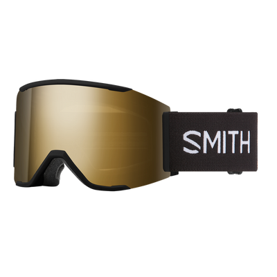 SMITH Squad Mag low bridge goggles - Black w/ Photochromic Pro Gold Mirror