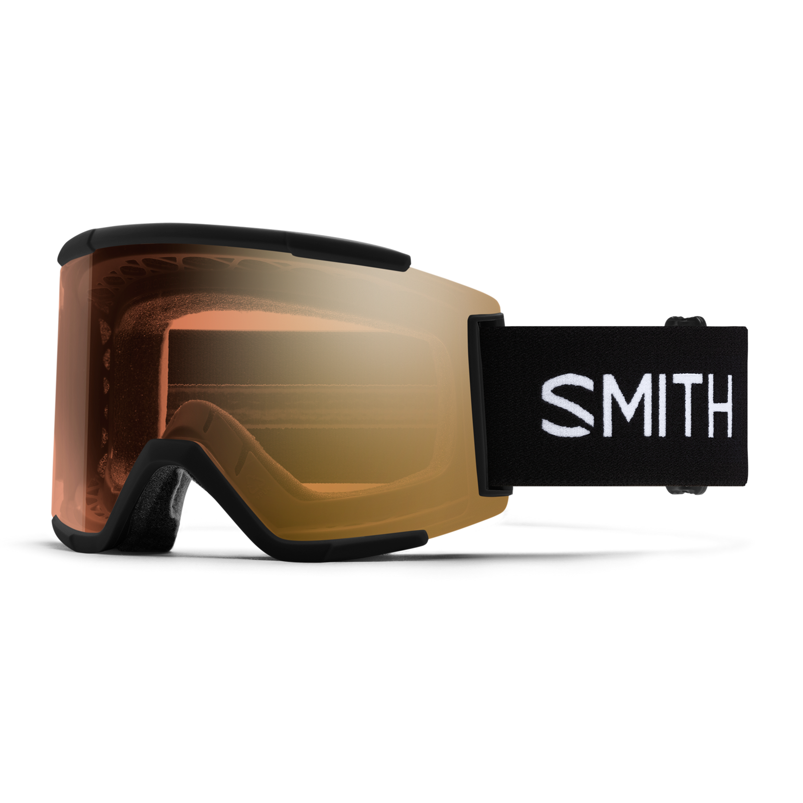 SMITH Squad XL Low Bridge goggles - Black w/ Photochromic Pro Gold Mirror
