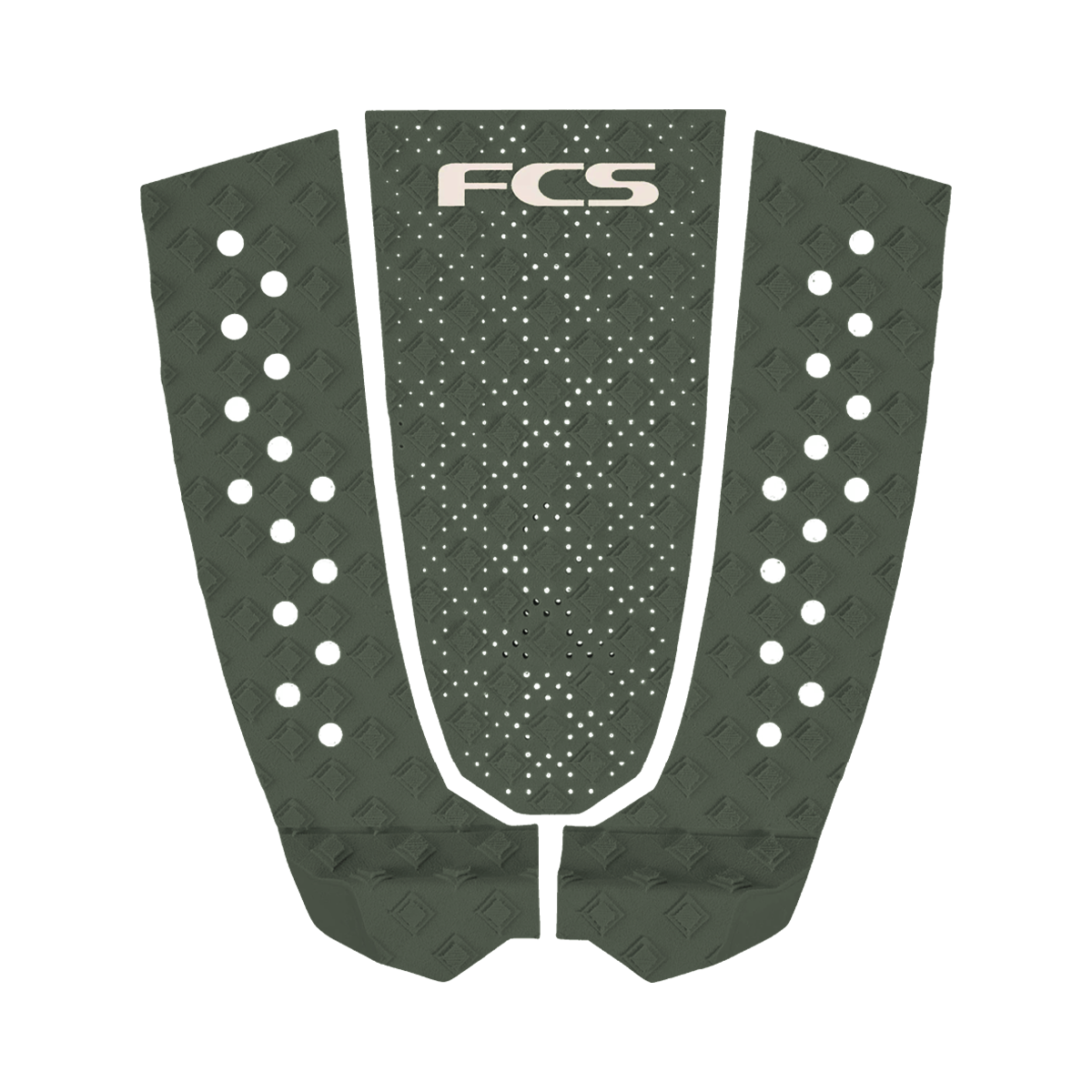 FCS T-3 Eco surfboard tail traction pad - Alpine