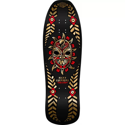POWELL PERALTA Nicky Guerrero Mask Deck - Black/Gold - 9.75