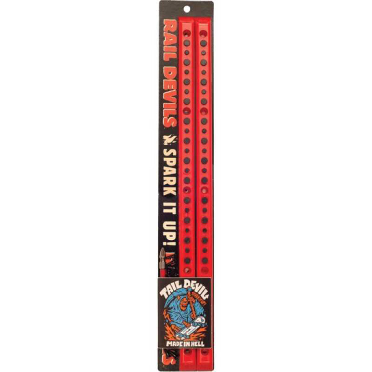 RAIL DEVIL Sparking skateboard rails - Red