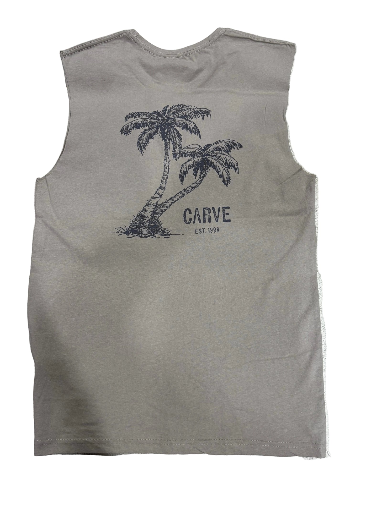 CARVE Avoca Tank Top Mens - Khaki