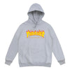 Thrasher Flame Logo Hoodie - Light Grey