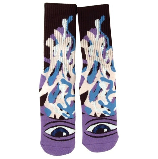 Toy Machine Barf Sect Sock - Purple
