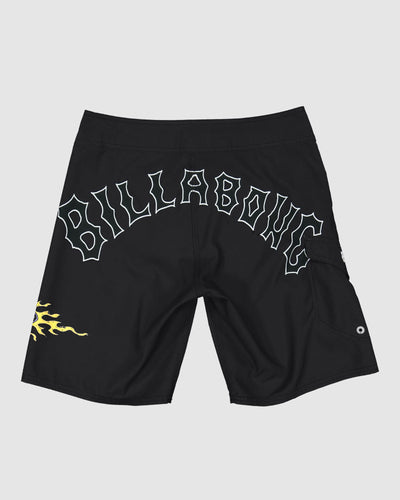 Billabong Flame OG Boys Boardshort - Washed Black