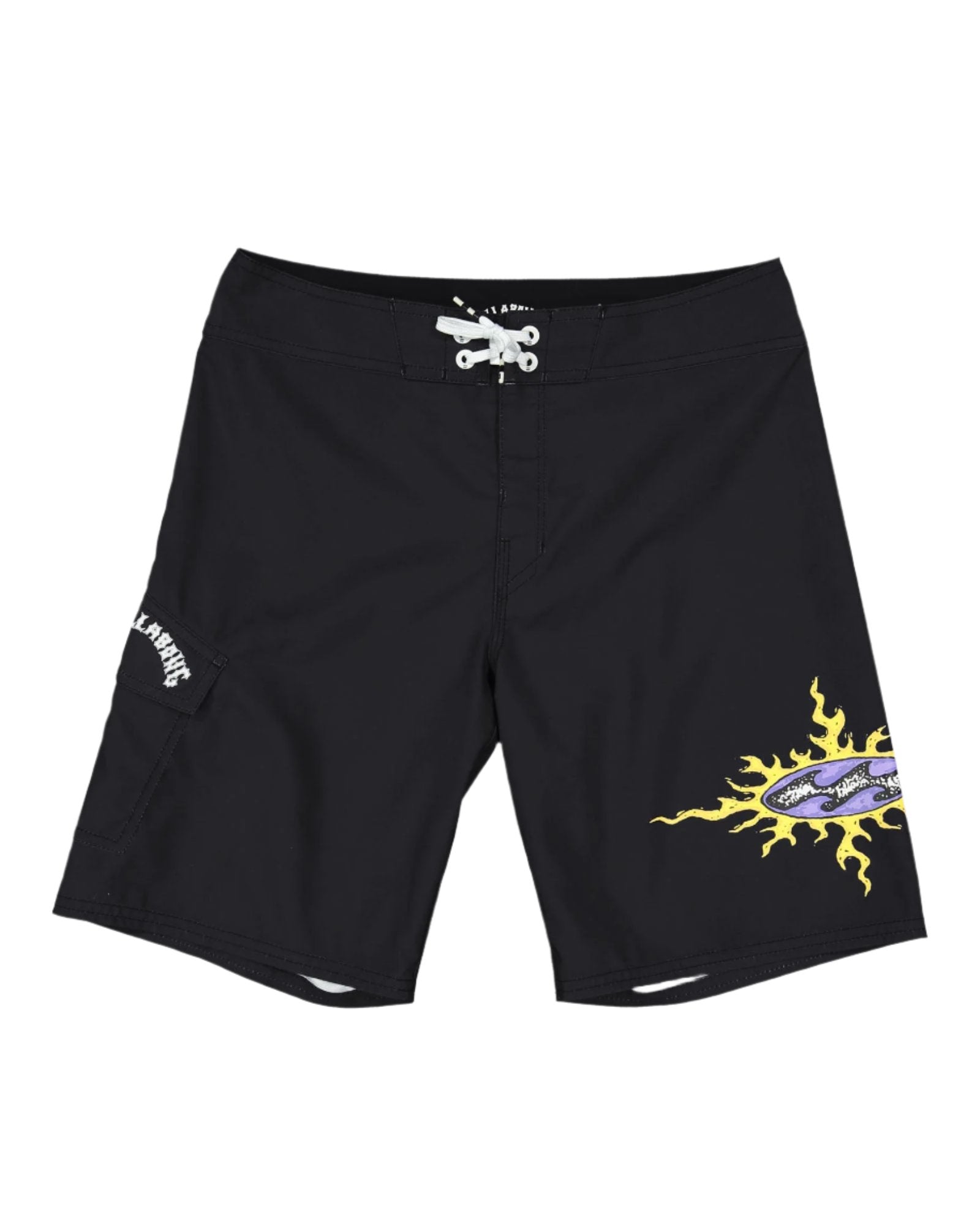 Billabong Flame OG Boys Boardshort - Washed Black