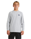 Billabong Diamond Shoreline LF LS Rashshirt Boys - Light Grey Heather