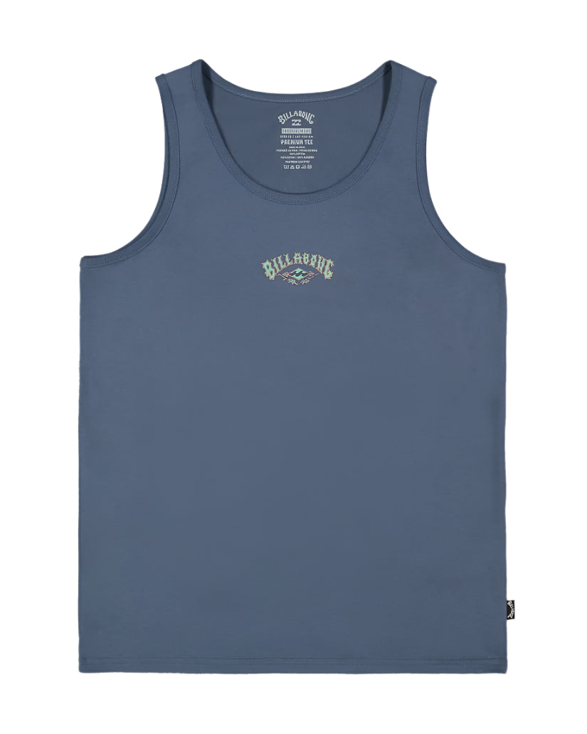Billabong Crossboards Boys Tank - Steel Blue
