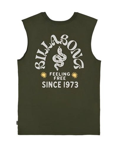 Billabong Snakey Arch Boys Tee - Dark Military