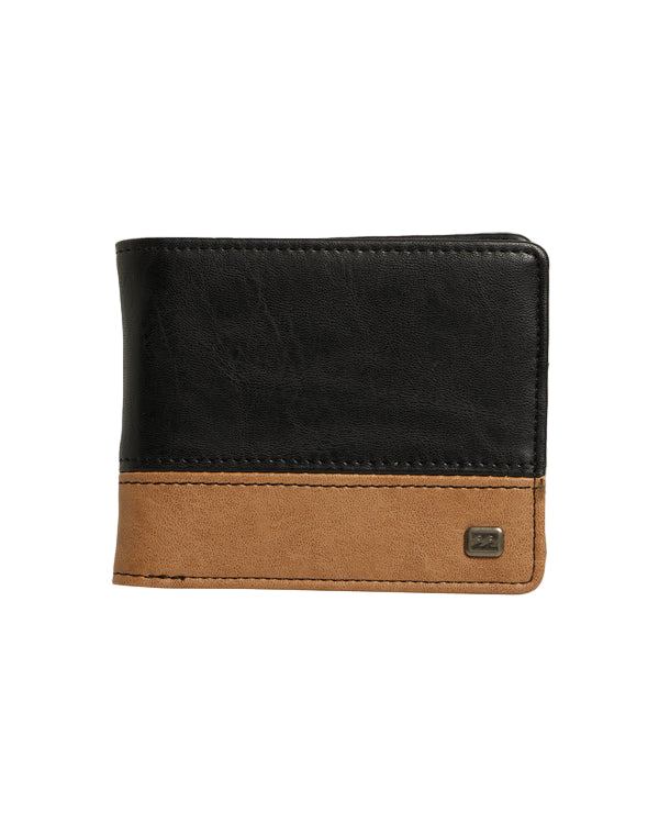 Billabong Dimension Wallet - Black/Tan