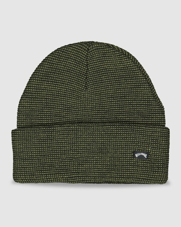 Billabong Waffle Beanie - Black Military