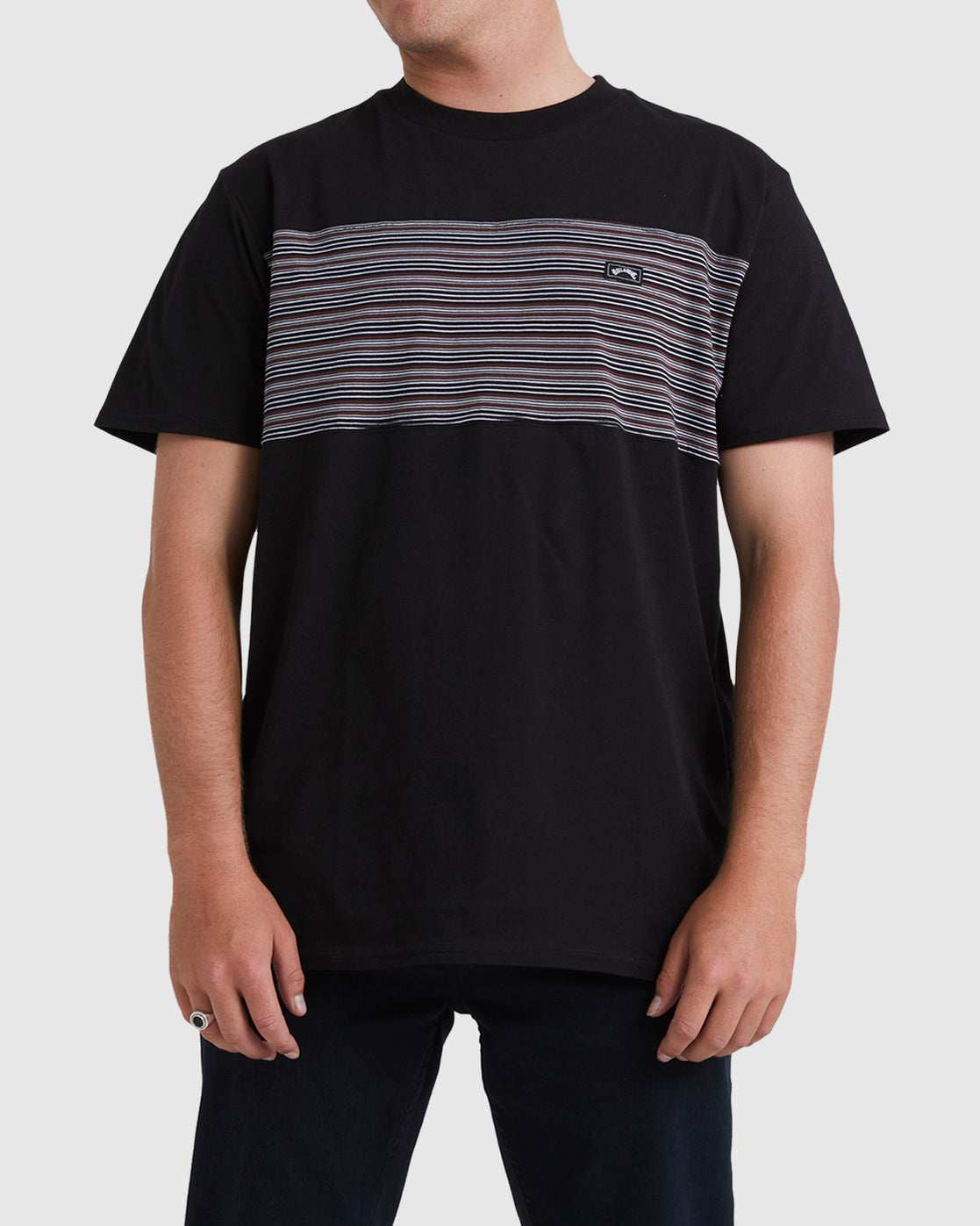 Billabong Banded Die Cut Tshirt Mens - Black