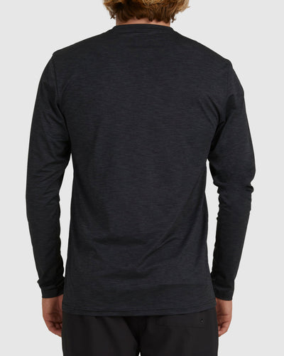 Billabong Shoreline LF LS Rashshirt - Black Heather