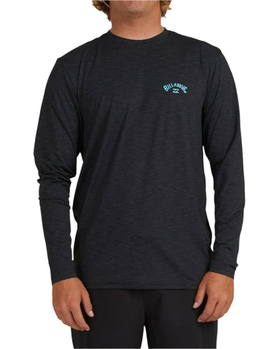 Billabong Shoreline LF LS Rashshirt - Black Heather