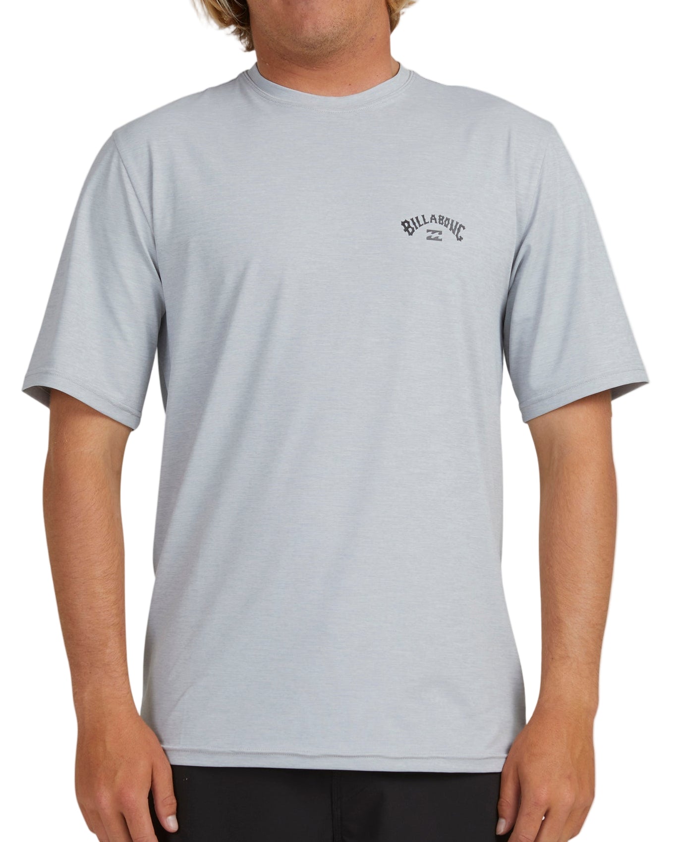 Billabong Shoreline LF SS Rashshirt - Light Grey Heather