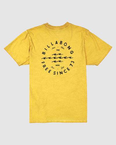 Billabong Big Wave Daz Tshirt Mens - Gold
