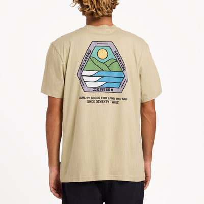 BILLABONG Rockies Adiv Premium T-Shirt - Sand Khaki
