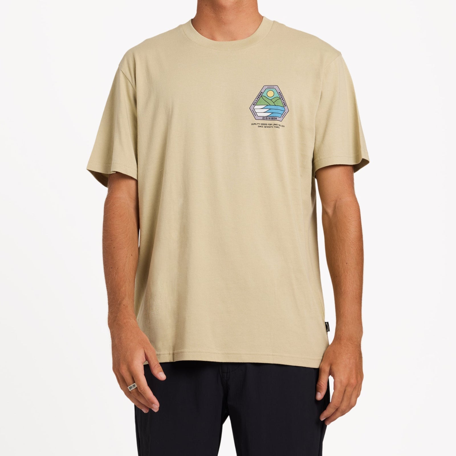 BILLABONG Rockies Adiv Premium T-Shirt - Sand Khaki