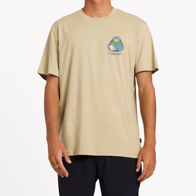 BILLABONG Rockies Adiv Premium T-Shirt - Sand Khaki