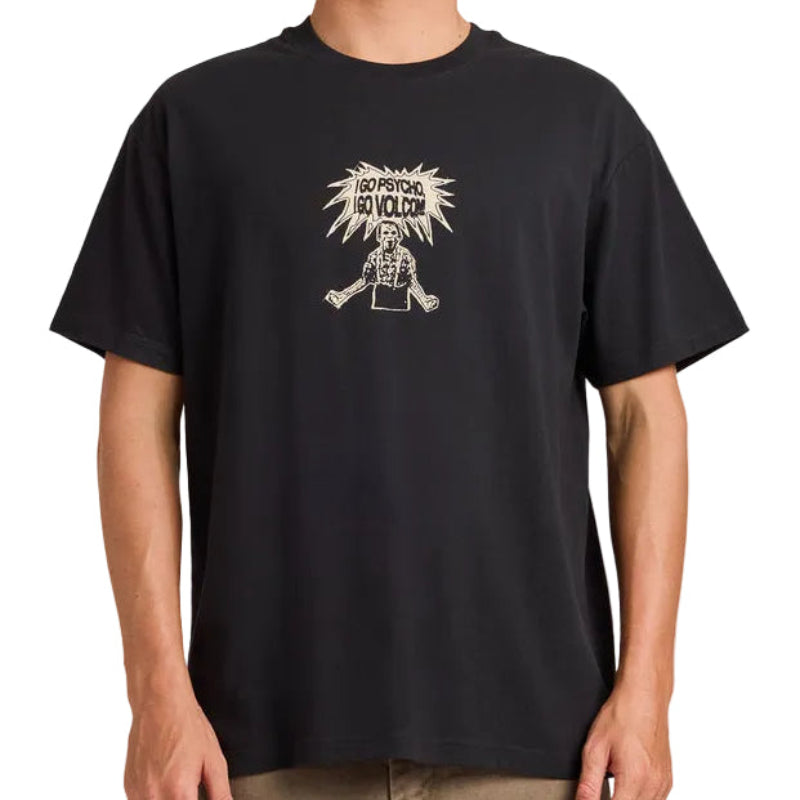 Volcom I Go Psycho Loose Fit Tee - Black