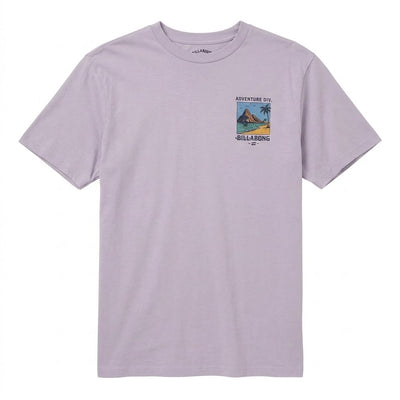 BILLABONG Post Cards Adiv Premium Tshirt Mens - Purple Ash