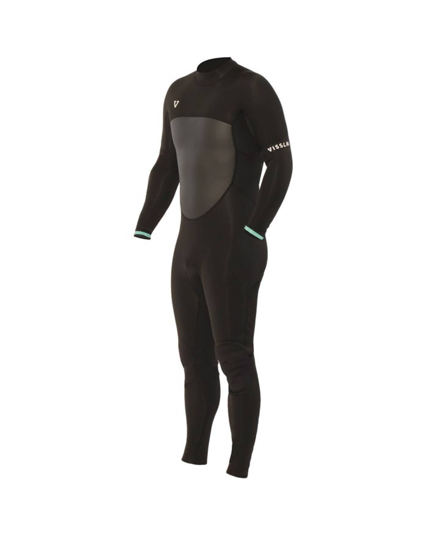 Vissla Easy Seas 3-2 Full Back Zip steamer - Mens - Black