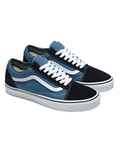 Blue white black vans hotsell