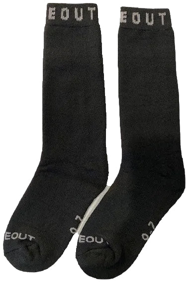 WHITE OUT Alpine Socks - Unisex - Black