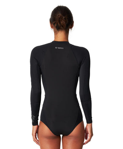 O'NEILL Bahia Neo Skins FZ LS 1mm Spring Suit - Womens - Black