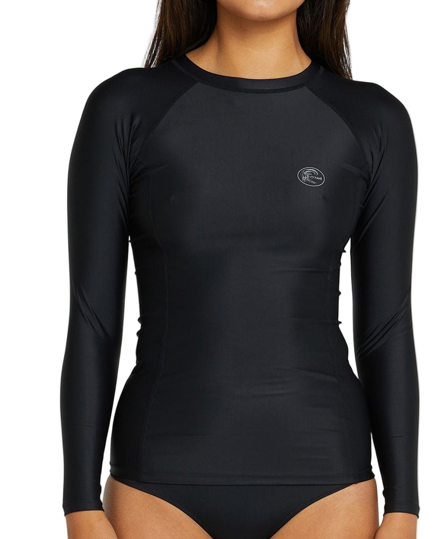 O'NEILL Classic UV LS Rash Vest - Womens - Black