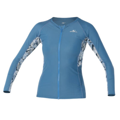 Oneill Laney LS Crew Womens - Blue Floral